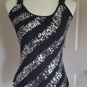 NWOT Disco Top with sequins